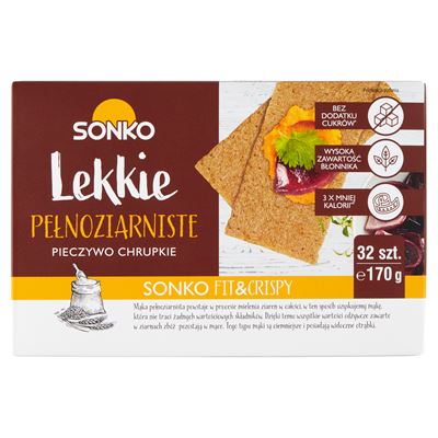 SONKO Pieczywo lekkie pełnoziarniste 170 g