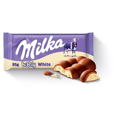 Milka Czekolada Bubbly White 95 g