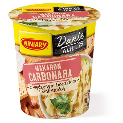 WINIARY Makaron carbonara z wędzonym boczkiem i śmietanką 50g