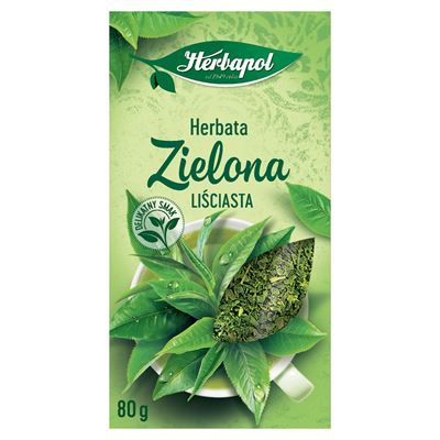 Herbapol Herbata Zielona liściasta 80g