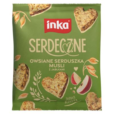 inka Ciastka serduszka jabłkowe 50 g