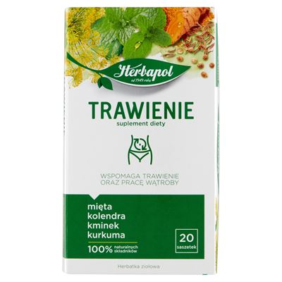 Herbapol Trawienie + praca wątroby Suplement diety 20 torebek 40g