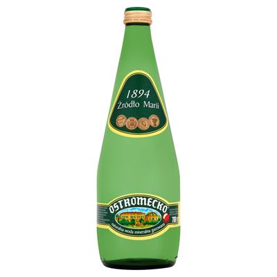 OSTROMECKO Woda mineralna gazowana 6x700ml butelka szklana