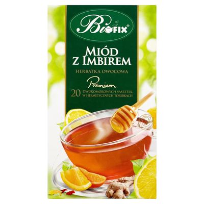 BIFIX Premium Herbata owocowa Miód z imbirem 40 g