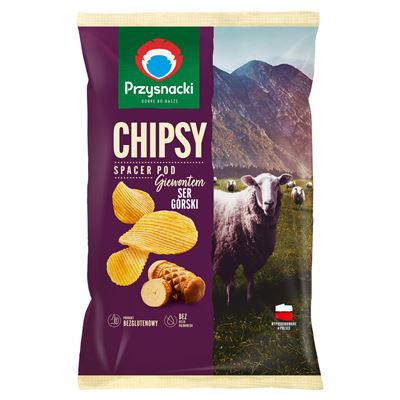 PRZYSNACKI Chipsy o smaku wędzonego sera 130 g