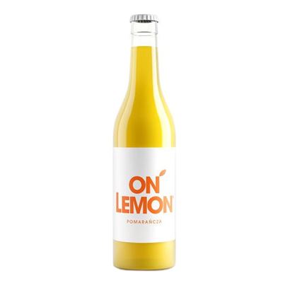 ON LEMON POMARAŃCZA Napój gazowany 12x330ml butelka szklana