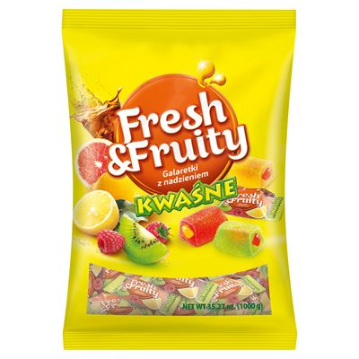 Wawel Fresh&Fruity Kwaśne galaretki z nadzieniem 1kg