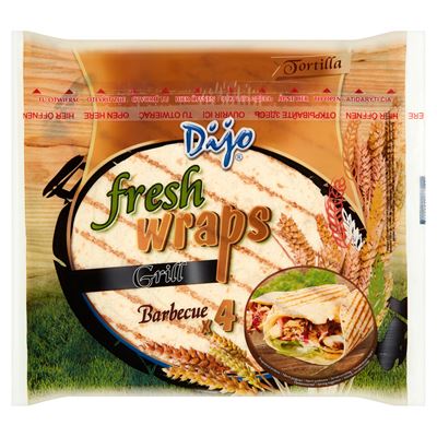 Dijo Tortilla placki pszenne grillowane (4 x 62,5 g) 250 g