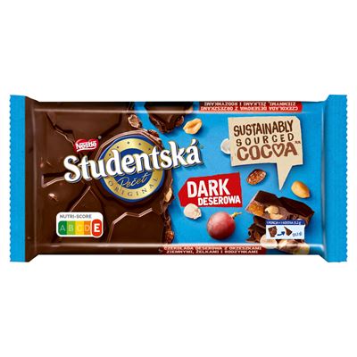 STUDENTSKA Dark Czekolada deserowa 170g