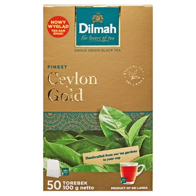 DILMAH Ceylon Gold 50 torebek 100g