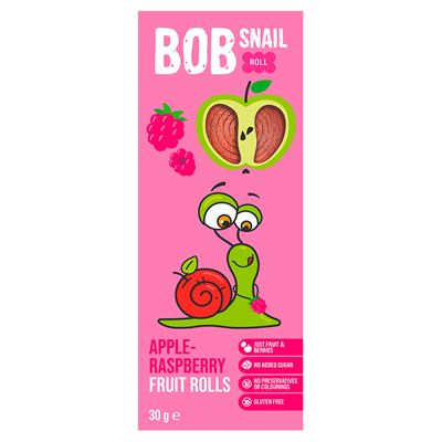 BOB SNAIL Roll Przekąski jabłkowo-malinowe 30g
