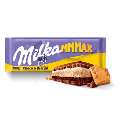 Milka MMMAX czekolada choco&biscuit 300g