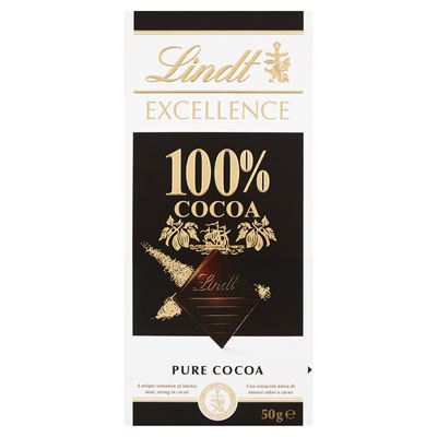 Lindt EXCELLENCE Czekolada 100% cocoa 50 g