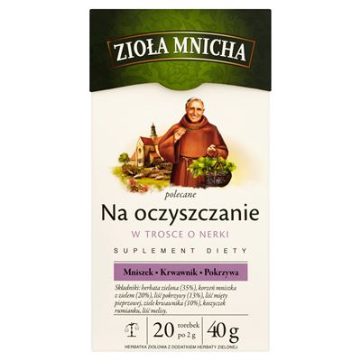 ZIOŁA MNICHA Na oczyszczanie Suplement diety 20 torebek 40g