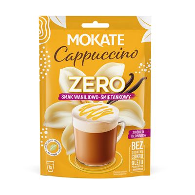 MOKATE Zero Cappuccino smak waniliowo-śmietankowy 20 g