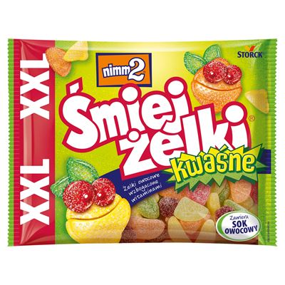 nimm2 Śmiejżelki Kwaśne żelki owocowe 180g