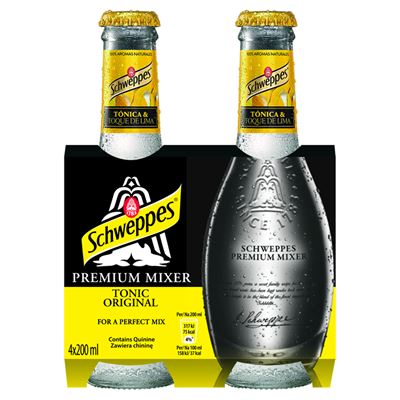 Schweppes Premium Mixer Tonic Original Napój gazowany 200 ml 12 sztuk