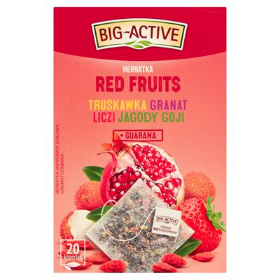 BIG-ACTIVE Herbata Red Fruits 20 kopert 45g