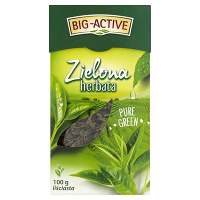 BIG-ACTIVE Zielona herbata pure green liściasta 100g