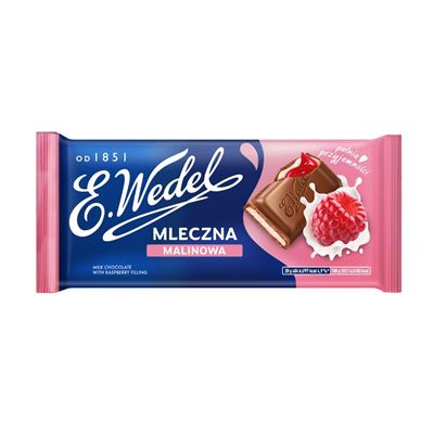 E. Wedel Czekolada mleczna malinowa 100 g