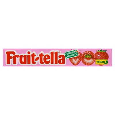 Fruittella cukierki do żucia truskawkowe z sokiem owocowym 41g