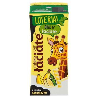 łaciate Napój mleczny o smaku bananowym UHT 12 x 200 ml