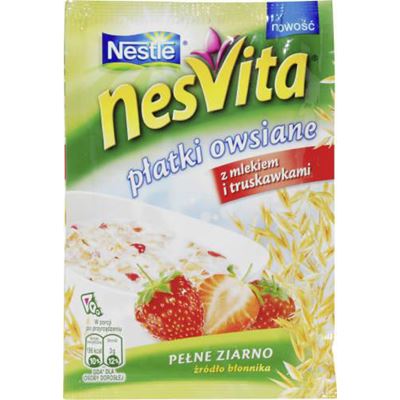 nesVita Owsianka truskawkowa 45g