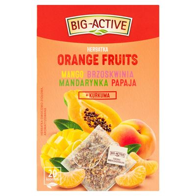 BIG-ACTIVE Herbata Orange Fruits 20 kopert 40g