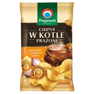 PRZYSNACKI Chipsy w kotle prażone Cheddar 125g