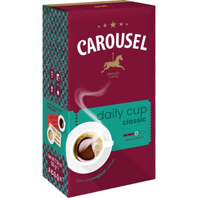 CAROUSEL daily cup classic Kawa mielona palona 500g