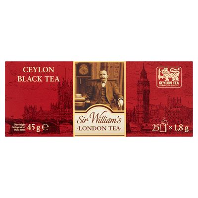 SIR WILLIAMS LONDON TEA Ceylon Black 25 torebek 45g