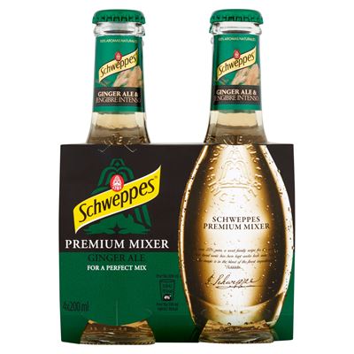Schweppes Premium Mixer Ginger Ale Napój gazowany 200 ml 12 sztuk