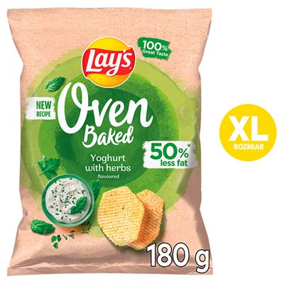 Lay's Chipsy Oven Baked Jogurt z ziołami 180g