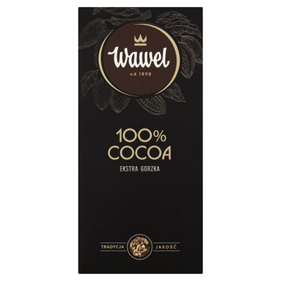 Wawel czekolada Ekstra gorzka 100% cocoa 80g