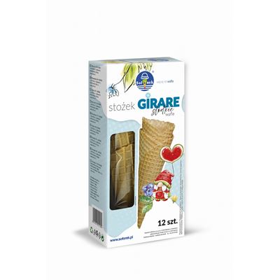 Soforek Słodkie wafle stożek girare 12 sztuk 150 g