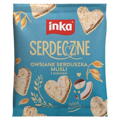 inka Ciastka serduszka kokosowe 50 g
