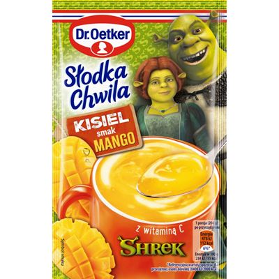 Dr.Oetker Słodka Chwila Shrek Kisiel o smaku mango 29 g