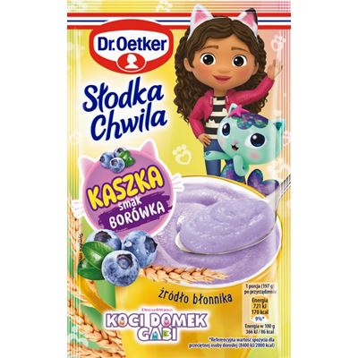 Dr.Oetker Słodka Chwila Koci Domek Gabi Kaszka o smaku borówki 47 g