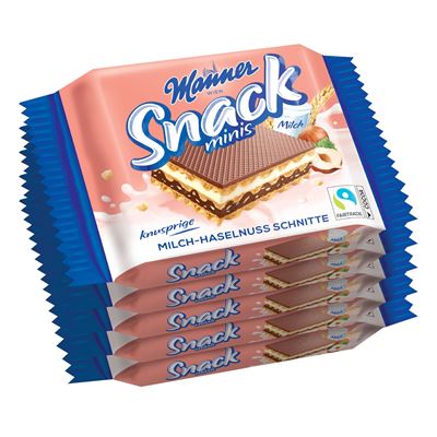 Manner Wafle Minis z orzechami 5 x 25 g