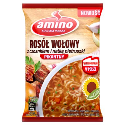 amino Zupa błyskawiczna Nudle o smaku wołowiny 60 g