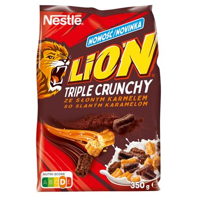 LION Trio Crunchy Płatki śniadaniowe 350 g