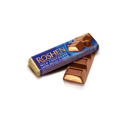 ROSHEN Baton o smaku czekoladowym z nadzieniem Creme brulee 43 g