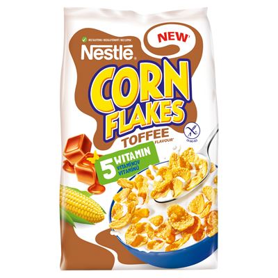 Nestle Corn Flakes Płatki kukurydziane Toffee 400 g
