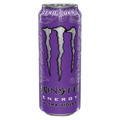 MONSTER Energy Ultra Violet zero cukru Napój energetyzujący 12 x 500 ml puszka [kaucja]