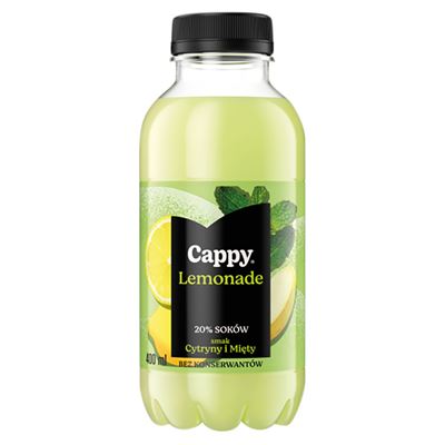 Cappy Lemonade Napój niegazowany smak cytryny i mięty 12 x 400 ml [kaucja]