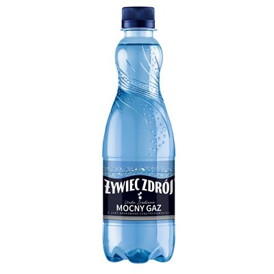 ŻYWIEC ZDRÓJ Woda źródlana mocny gaz 12 x 500 ml [kaucja]