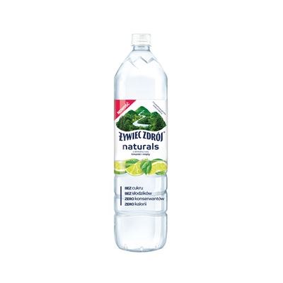 ŻYWIEC ZDRÓJ Naturals limonka i mięta napój niegazowany 6 x 1,2 l [kaucja]