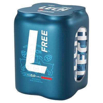 LECH FREE Piwo bezalkoholowe 4 x 500 ml puszka [kaucja]