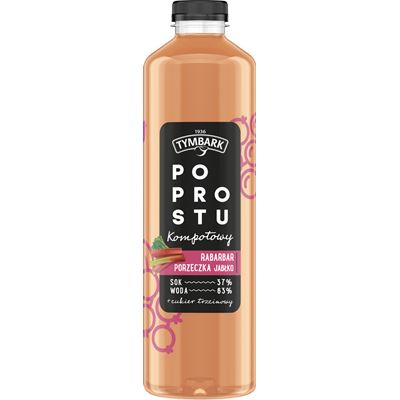 TYMBARK Po prostu Kompotowy rabarbar porzeczka jabłko 6 x 1,25 l [kaucja]