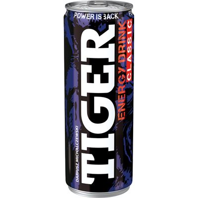 TIGER Energy Drink Napój energetyzujący 24 x 250 ml puszka [kaucja]
